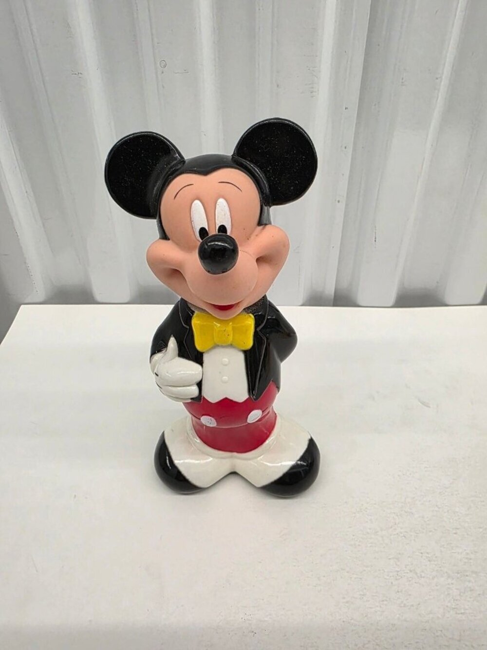 Mickey Mouse Toy Black Red Yellow Plastic Figurine